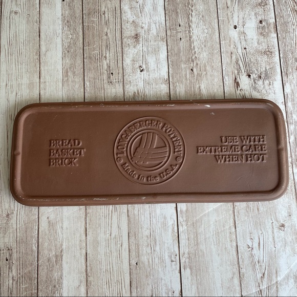 Longaberger Kitchen Preowned Longaberger Pottery Brick Bread Warming Stone Poshmark